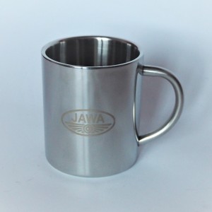 Tasse, Edelstahl, 250 ml, Logo JAWA