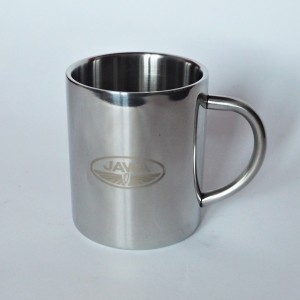 Cup, stainless steel, 250 ml, logo JAWA FJ