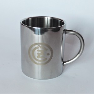 Cup, stainless steel, 250 ml, logo CZ