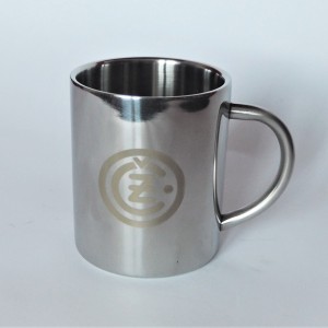 Kubek, 250 ml, stal nierdzewna, logo CZ