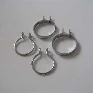 Dust cover clips, set, chrome, Jawa 250/350 Perak