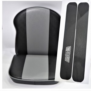 Seat sidecar + side-plate - complete,  leatherette, VELOREX 560/561