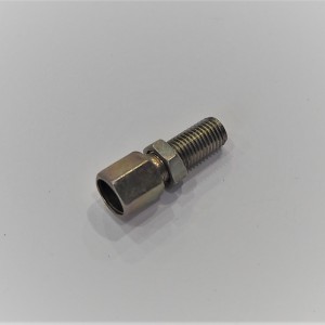 Cable setting screw with nut, steel, M6x0,75x15mm, Jawa Babetta