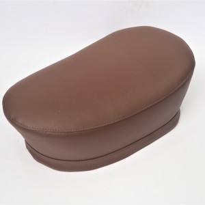 Seat, artificial leather, brown, Jawa 50 type 550/555