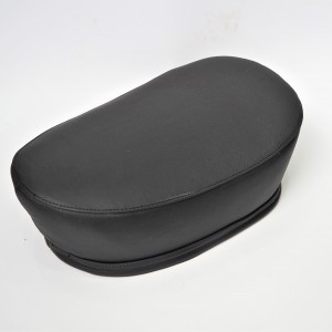 Seat, leather, black, Jawa 50 type 550/555