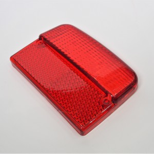 Rear lamp glass, red plexiglas, Jawa 638-640