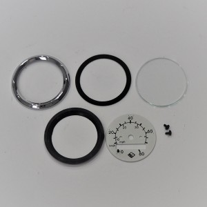 Repair set for rund speedometer 80 km/h, white dial, Jawa Babetta