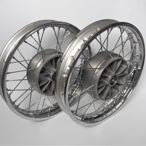 Wheels - set, front, rear, Jawa 250/350 Panelka