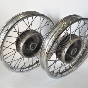 Wheels - set, front, rear, Jawa 250/350 Panelka