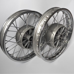 Wheels - set, front, rear, Jawa 250/350 Panelka