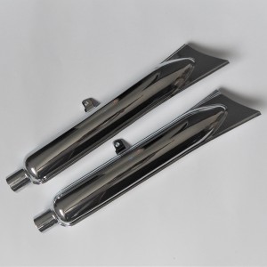 Exhaust silencer, frame with shock absorbers, CZ 150 C