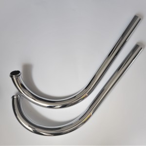 Exhaust pipes long for fish, chrome, Jawa 250 typ 353 Kyvacka
