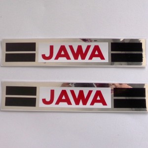 Aufkleber JAWA, 160x30 mm, 2 Stück, Jawa Babetta 207