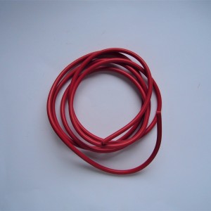 High voltage cable to spark plug, red, plastic, 1m, Jawa, CZ