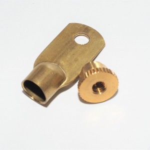 Spark plug connector, brass, Jawa, CZ pre-war