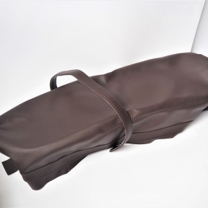 Seat cover, dark brown, Jawa, CZ - Panelka/Kyvacka