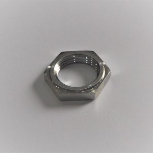 Nut for sprocket pin with shoulder, M20 for 27 key, zinc, Jawa 50 type 05/20/21/23