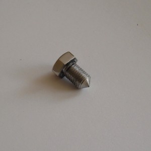 Schraube M8/1, Kopf 12mm, Zur Lenker, Edelstahl, poliert, Jawa Perak