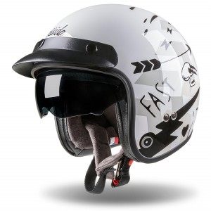 Helmet CASSIDA OXYGEN BADASS - S / 55-56 /  white/grey
