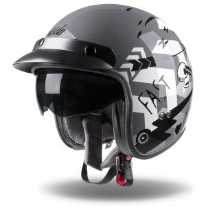 Helmet CASSIDA OXYGEN BADASS - M / 57-58 /   grey /white
