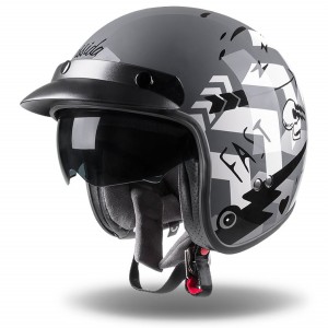 Helm CASSIDA OXYGEN BADASS - L / 59-60 /  grau/weiß