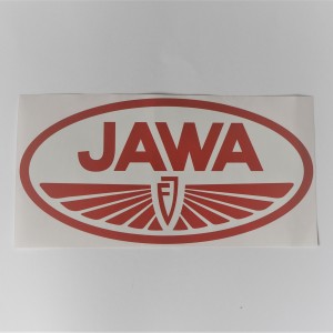 Sticker, 22 x 11 cm, red, JAWA  FJ