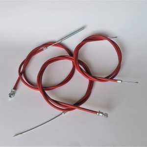 Bowden cables for 3 piece, red, Jawa 250/350 Perak, Ogar