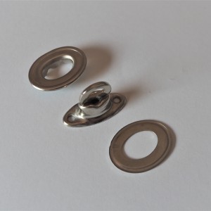 Twist lock for tarpaulin swivel attachment, attachment button, 8 mm, nickel-plated steel, VELOREX 175/250/350