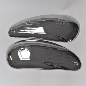 Sidecovers for fuel tank, chrome, Jawa Panelka