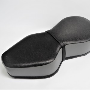 Seat, leatherette, black-grey, Jawa, CZ