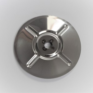 Rear sprocket carrier cover 165 mm, stainless steel, Jawa, CZ 125/175/250
