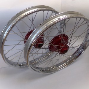 Wheels - set, front, rear, CZ 125, 150 C