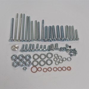 Screw set for engine, zink, Jawa 350 Perak