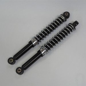 Rear shock absorbers, 2 ps, black / chrome, Jawa Babetta