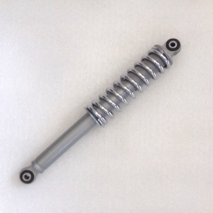 Rear shock absorber, gray / chrome, Jawa Babetta