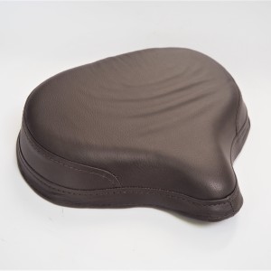 Seat front, half-leather, dark brown, Jawa Perak, CZ 150C