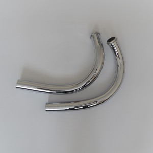 Exhaust pipe, chrome, Jawa 250 typ 579 Libenak