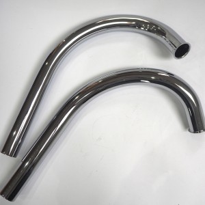 Exhaust pipe, chrome, Jawa 350 Californian