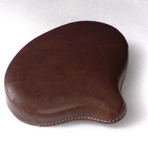 Seat, front, retro leather, dark brown