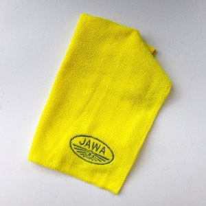 Microfiber cloth, 30 X 30 cm, yellow, Java logo
