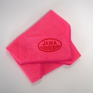 Mikrofasertuch, 30 x 30 cm, rosa, Java-Logo