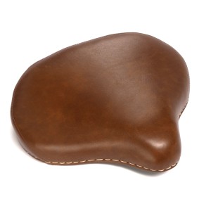 Seat front, retro leather, brown