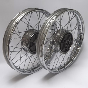 Wheels - set, front, rear, Jawa 50 type 555