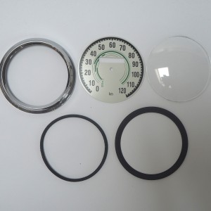 Repair set for rund speedometer 120 km/h, green dial, Jawa 250/350 Kyvacka