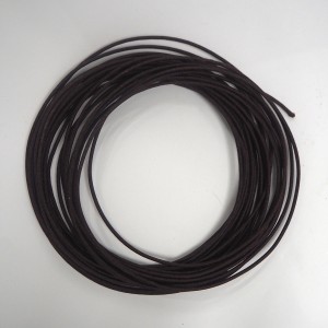 Electrical cable with glued braid 1,5 mm, brown with black, 1m, Jawa, CZ