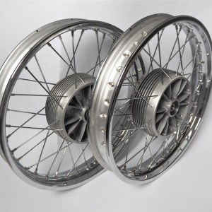 Wheels - set, front, rear, CZ 125-175 IN