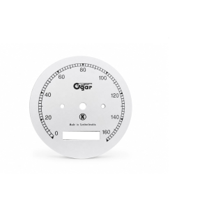 Speedometer plate 0-160km/h, Jawa 350 Ogar