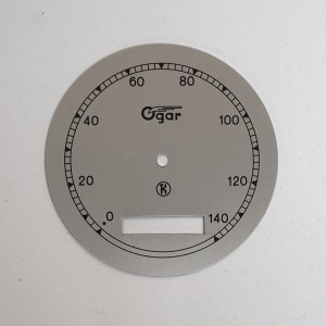Speedometer plate 0-140km/h, Jawa 350 Ogar