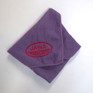 Mikrofasertuch, 30 x 30 cm, Violett, Java-Logo