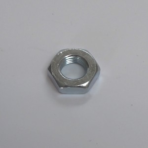 Nut + washer for footrest thread M10x1 mm, low, zinc, Jawa, CZ